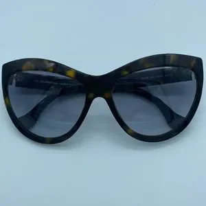 ?Host Pick ? Balenciaga BA 0090 Sunglasses Dark Havana/Gradient Smoke Lenses Balenciaga Dynasty Rectangle BB0096S 002 Dark Havana  main image 2